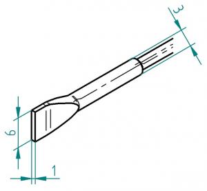 ERSA 0462FDLF060/SB  Soldering iron tip